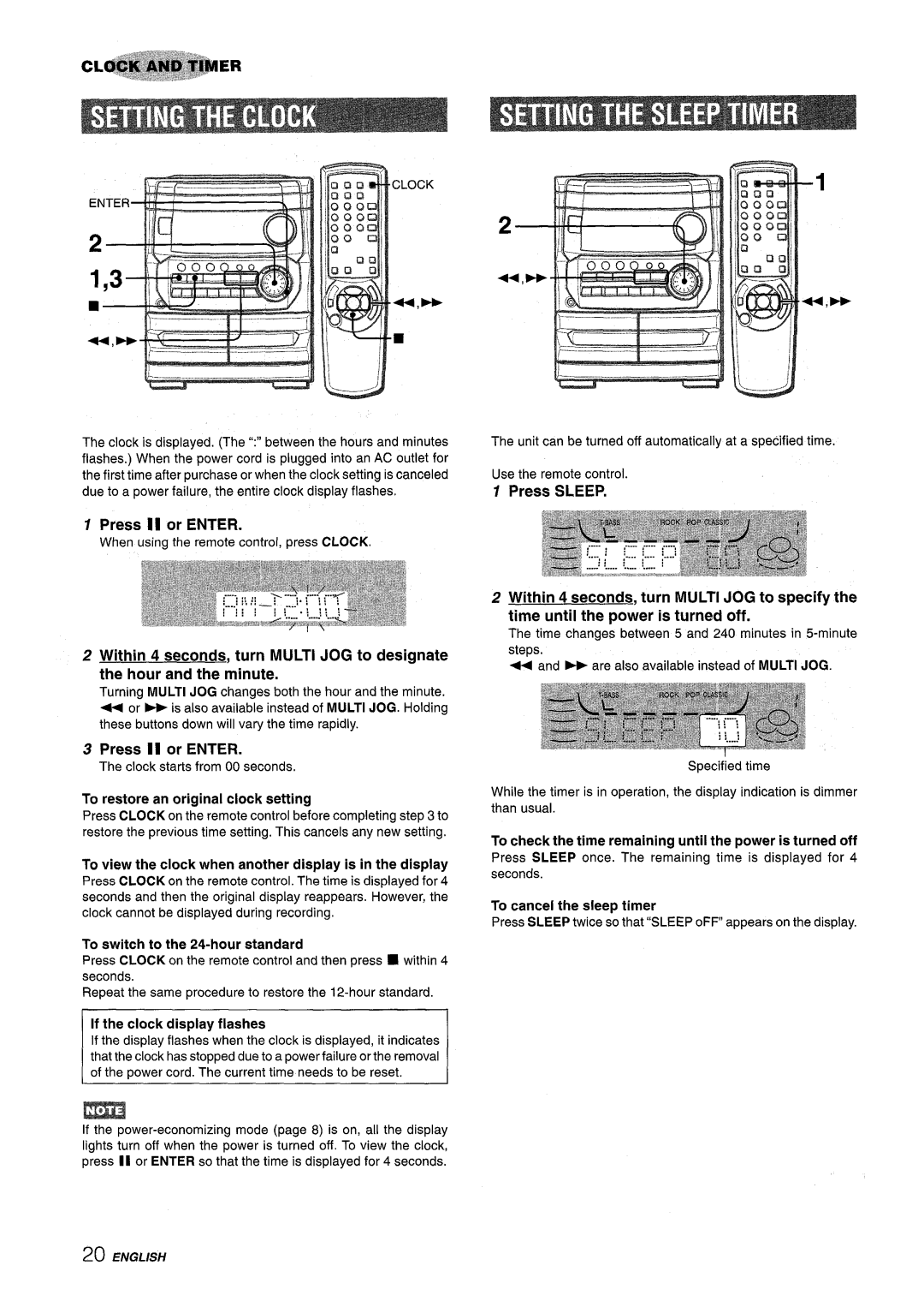 Aiwa CX-NMT240, NSX-MT241 manual Press 11 or Enter, To restore an original clock setting, To switch to the 24-hour standard 