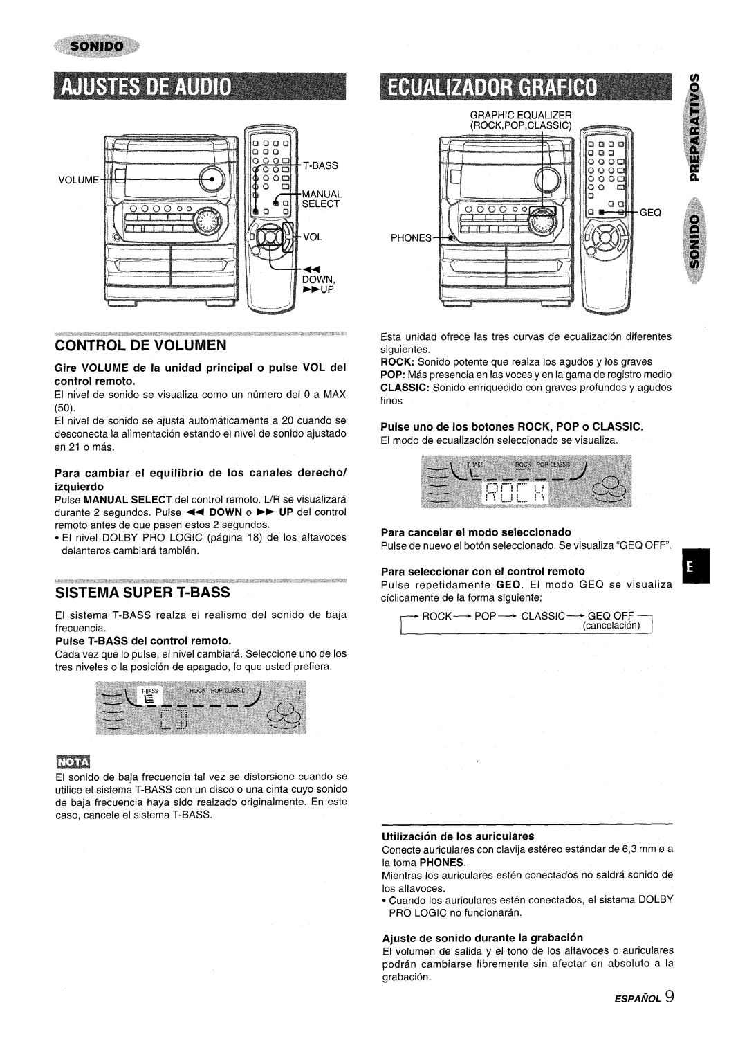 Aiwa NSX-MT241, CX-NMT240 manual Sistema Super T-BASS 