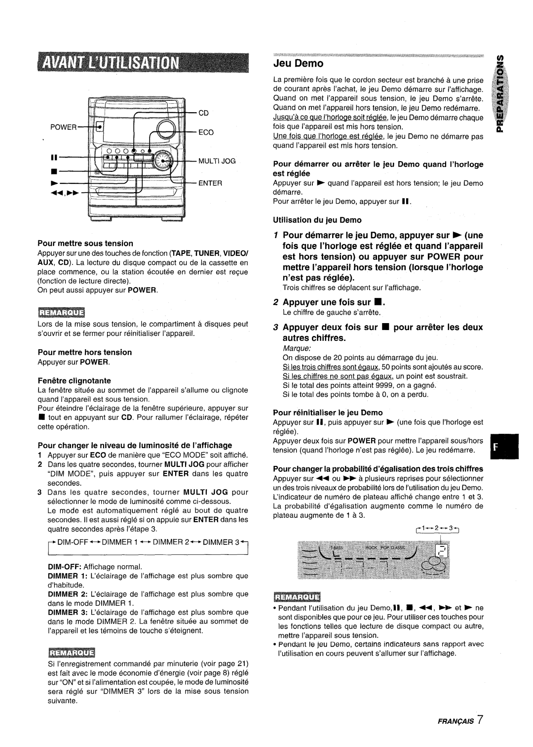 Aiwa NSX-MT241, CX-NMT240 manual Appuyer une fois sur, Appuyer deux fois sur pour arr6Xer Ies deux autres chiffres 