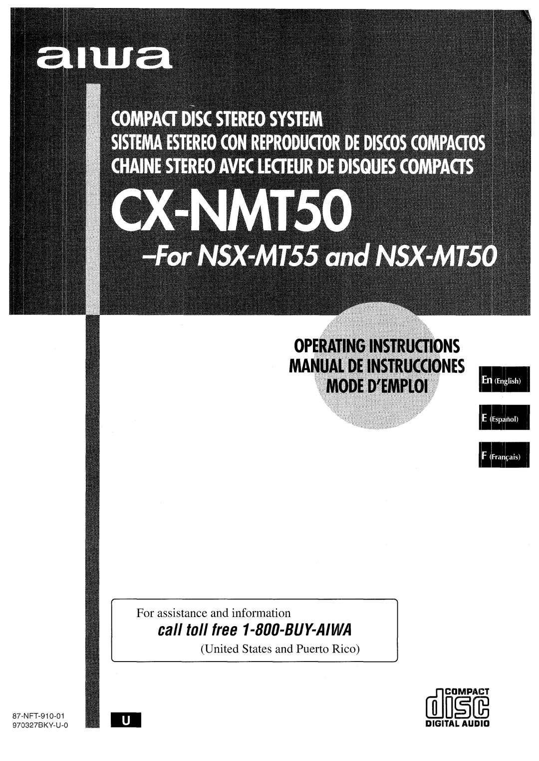 Aiwa CX-NMT50 manual Ili?i!i 