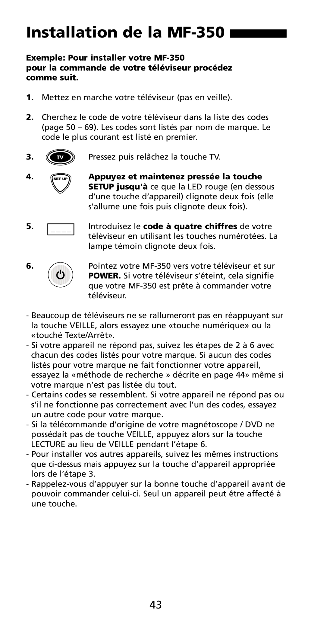 Aiwa manual Installation de la MF-350 