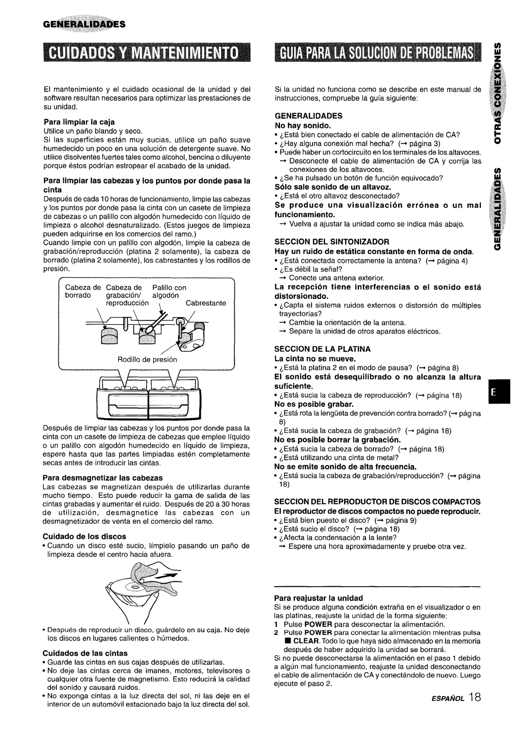 Aiwa NSX-A303, NSX-A304, CX-NA303 manual Seccion DE LA Platina 