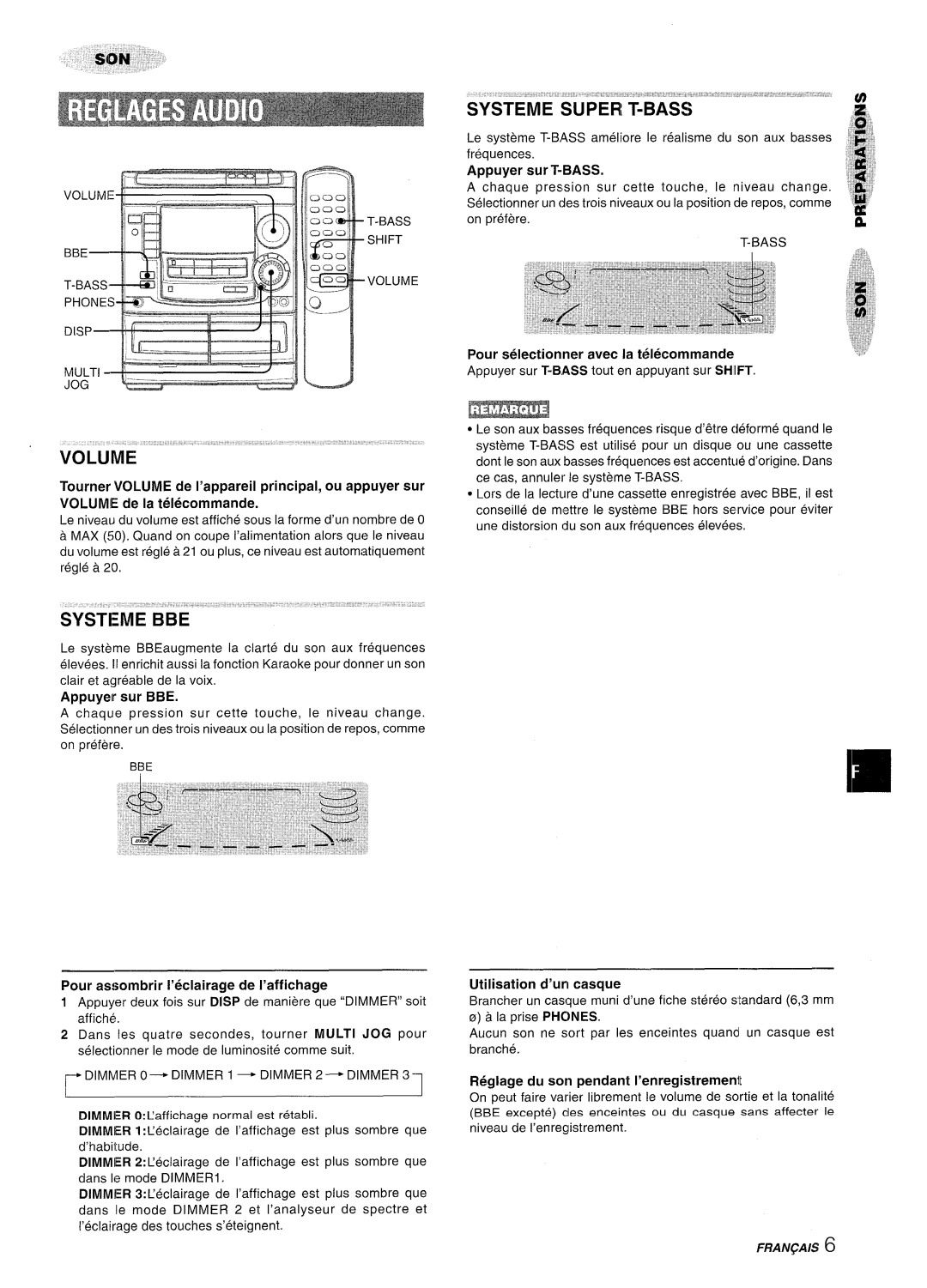Aiwa NSX-A508 manual SYSTE-ME’SUPEliT-BASS 