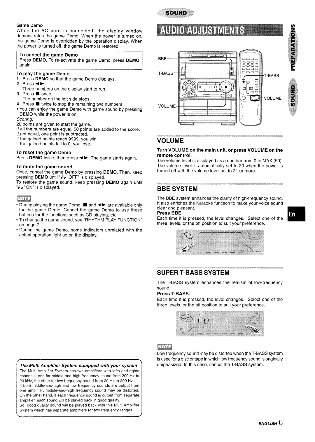 Aiwa NSX-A909 manual Super T-BASS System 