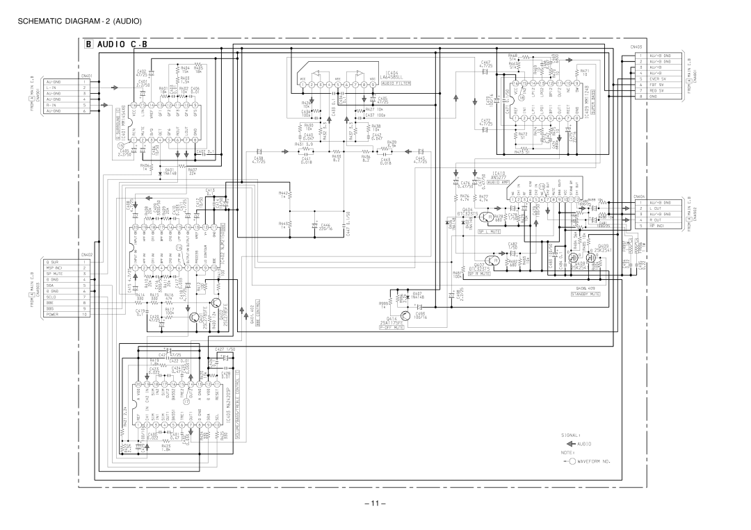 Aiwa TV-A2115 service manual Schematic Diagram 2 Audio 