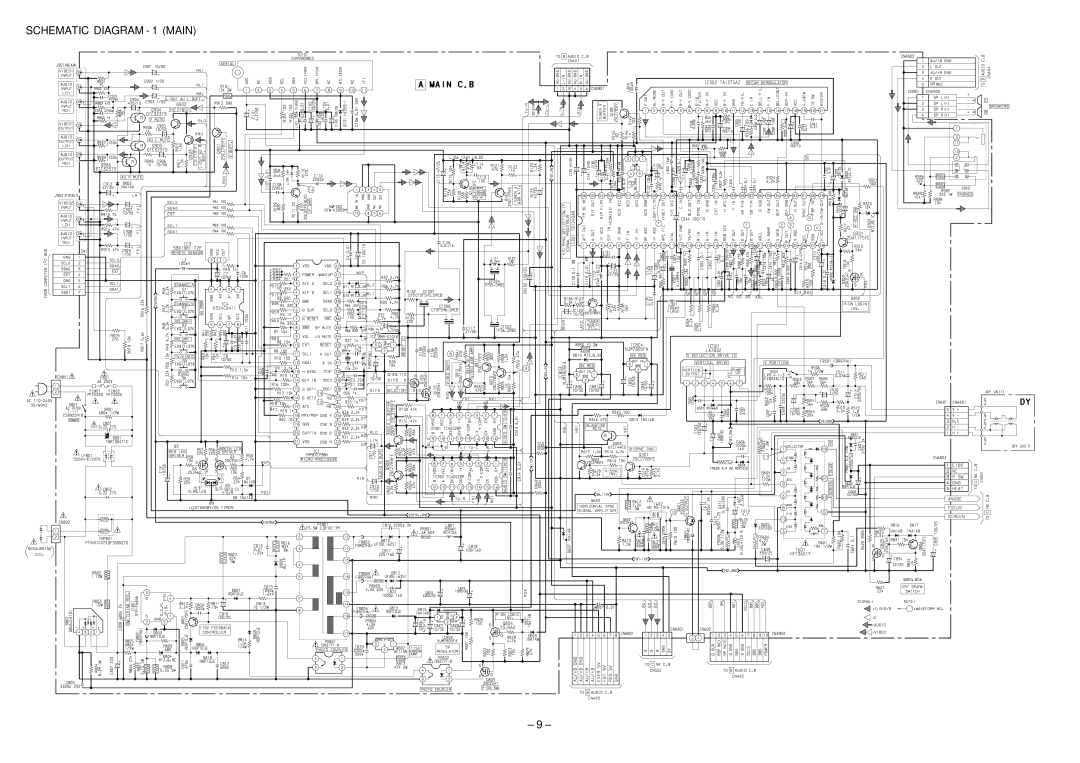 Aiwa TV-A2115 service manual Schematic Diagram 1 Main 