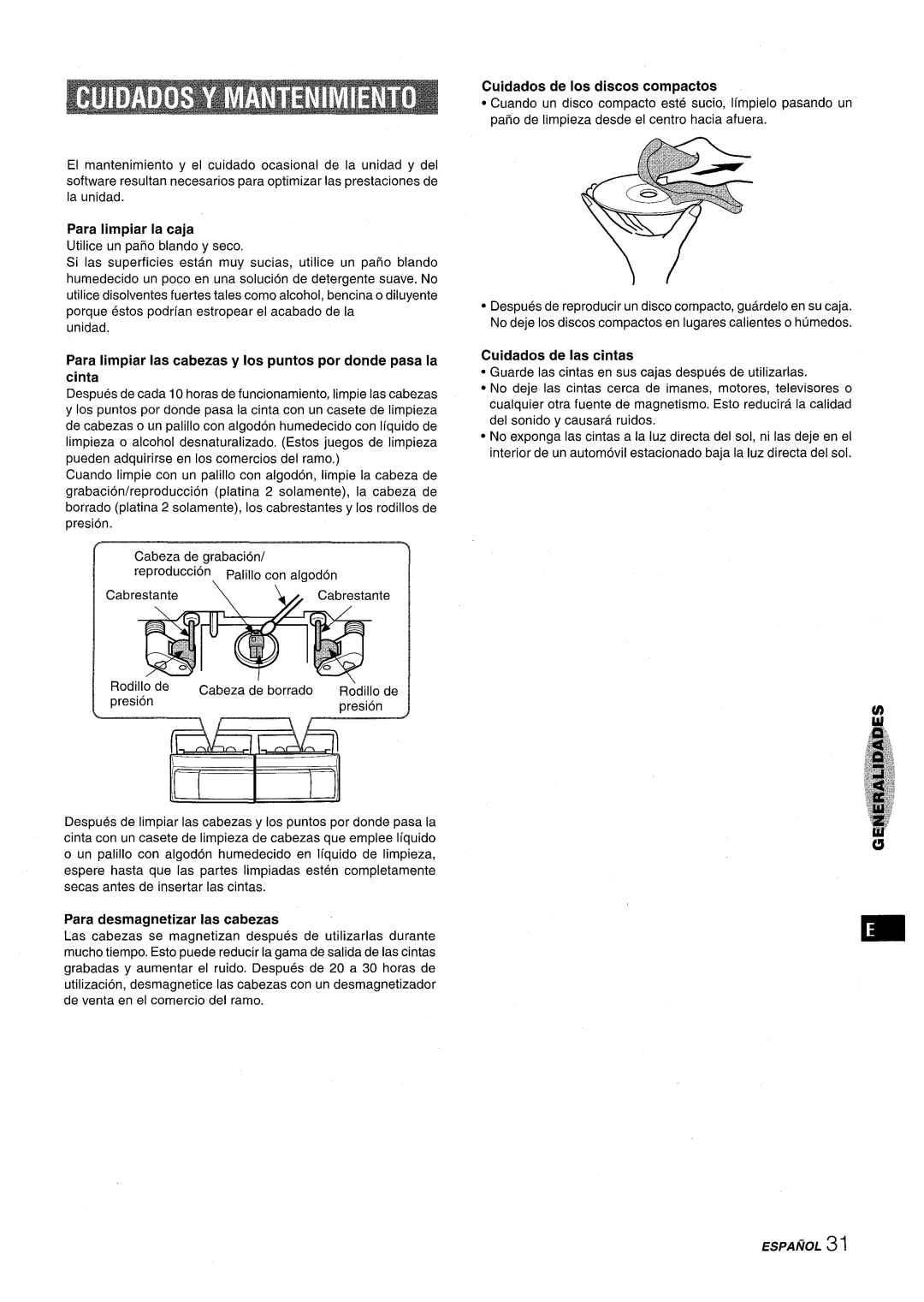 Aiwa XR-M1000 manual ESPAfiOL 