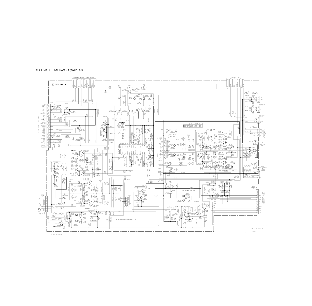 Aiwa xr m55k, xr-m55k service manual Schematic Diagram 1 Main 1/3 