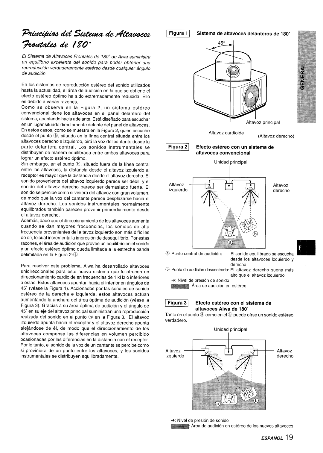 Aiwa XR-M70 manual EEl Sistema de altavoces delanteros de, Efecto estereo con un sistema de, Altavoces conventional 