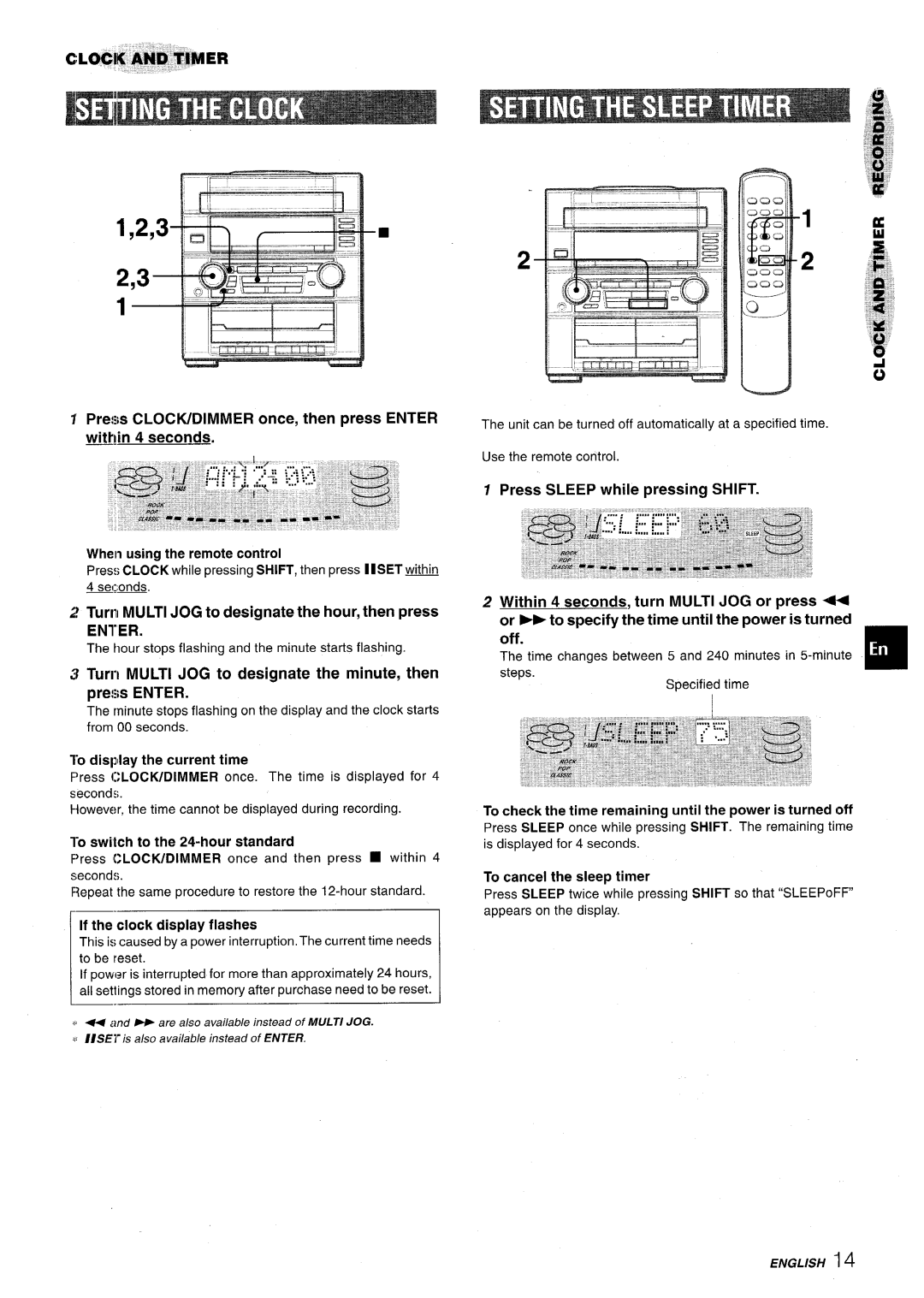 Aiwa XR-M75 manual Enter 