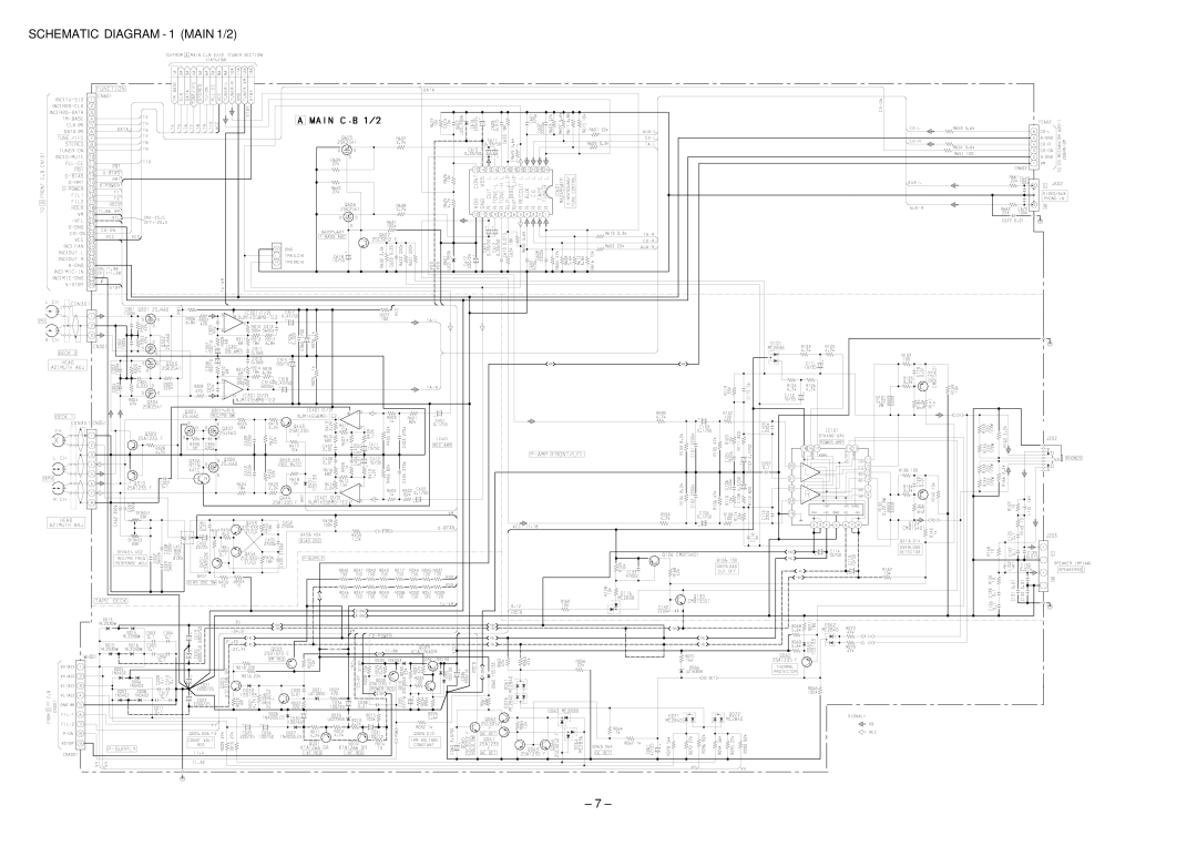 Aiwa Z-L200 service manual Schematic Diagram 1 Main 1/2 