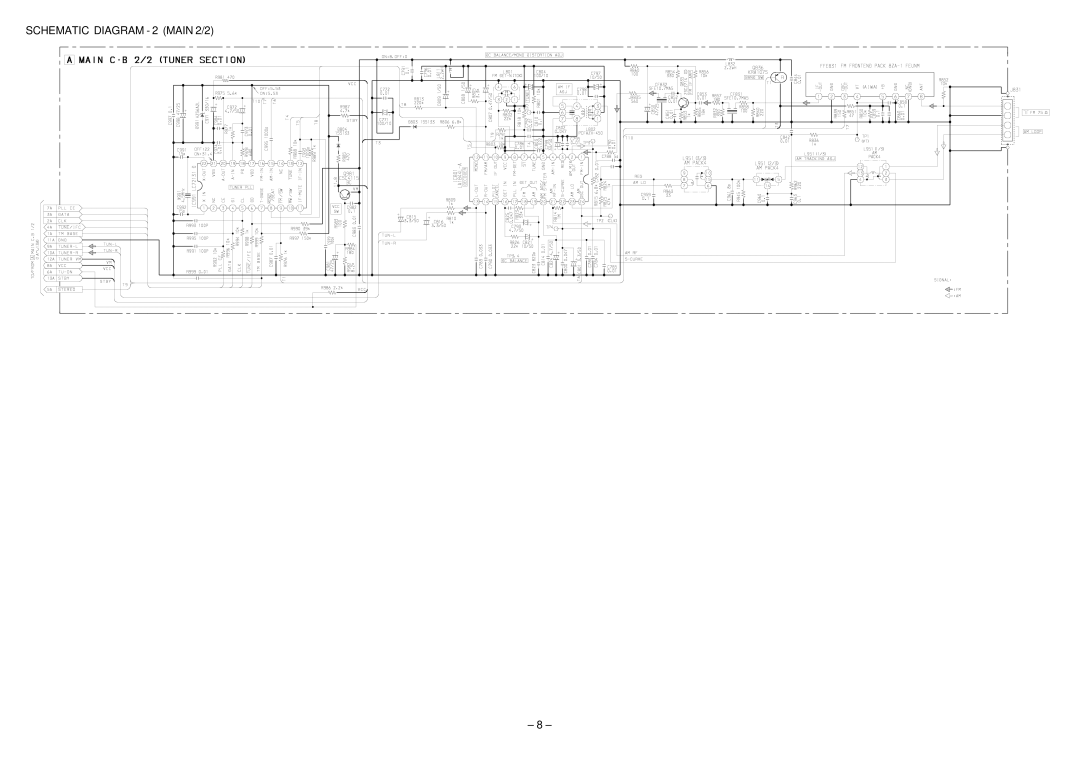 Aiwa Z-L200 service manual Schematic Diagram 2 Main 2/2 