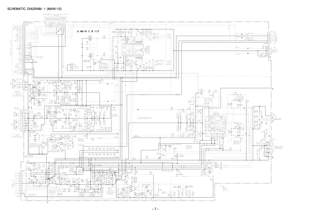 Aiwa Z-L200 service manual SCHEMATIC DIAGRAM - 1 MAIN 1/2 