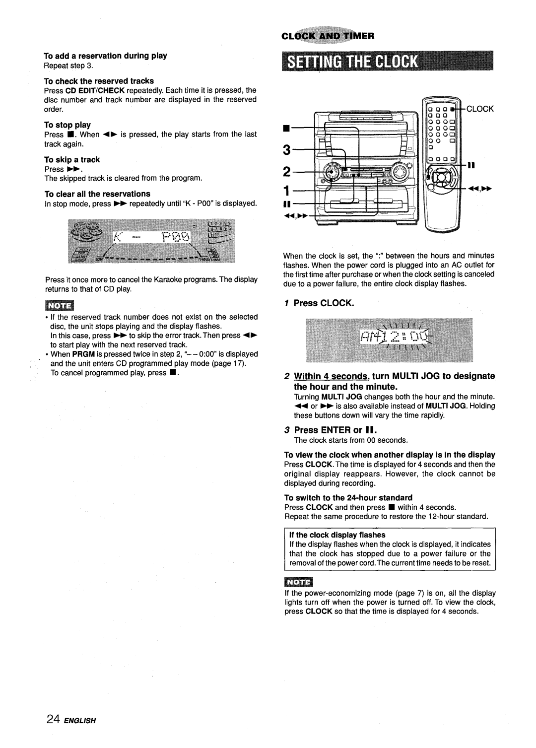 Aiwa Z-L70 manual To add a reservation during play, To check the reserved tracks, To stop play, To skip a track 