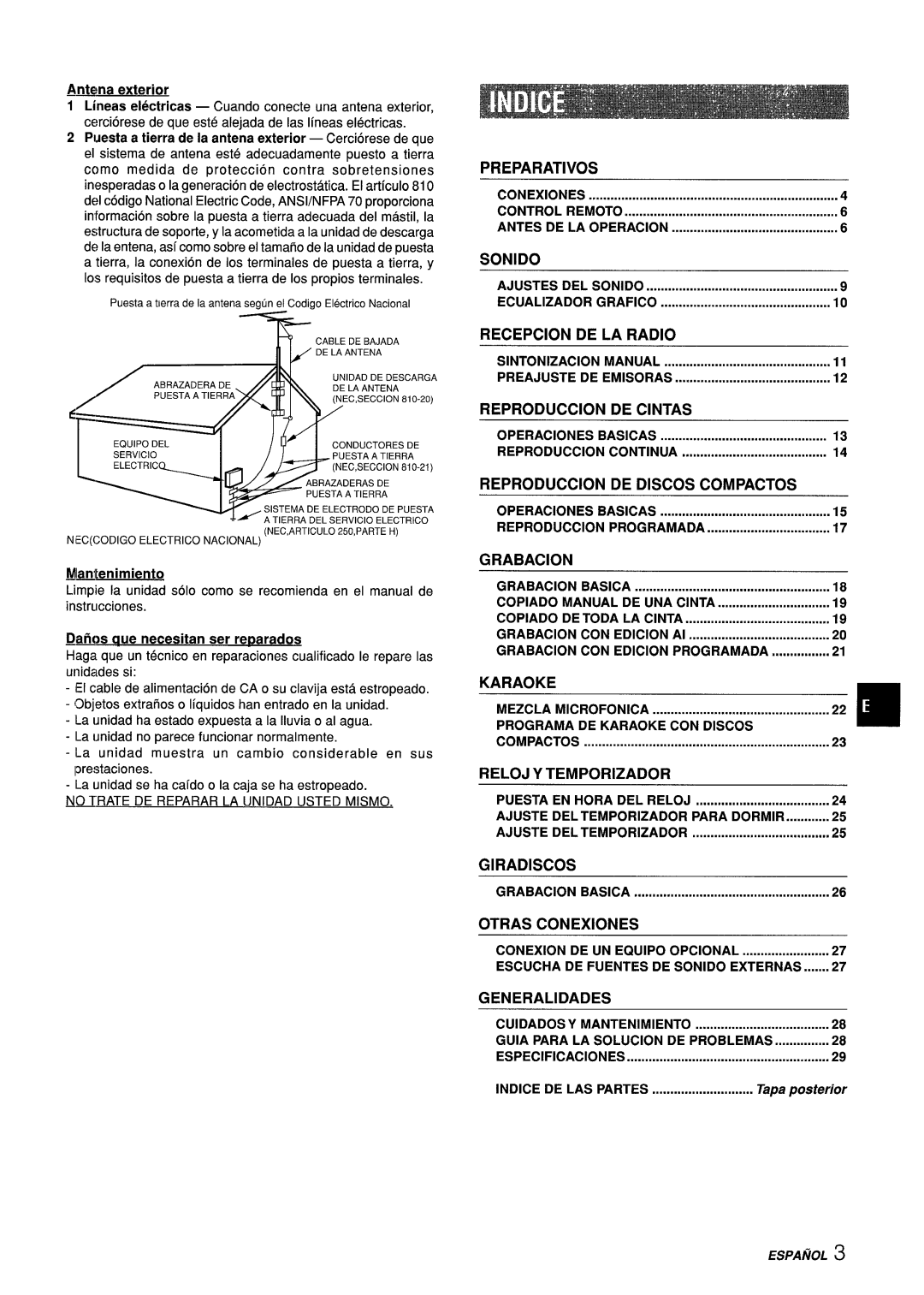 Aiwa Z-L70 Conexiones Control Remoto Antes DE LA Operacion, Ajustes DEL Sonido Ecualizador Grafico, Basicas, Grabacion 