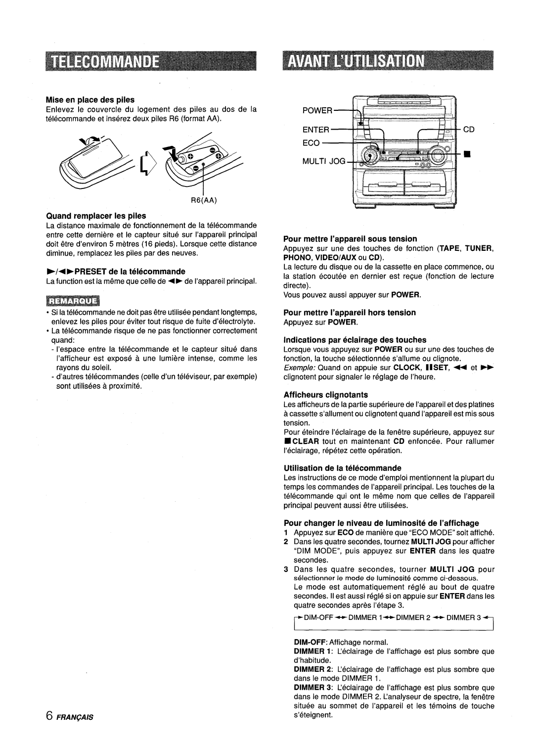 Aiwa Z-L70 manual Phono, Video/Aux Ou Cd 