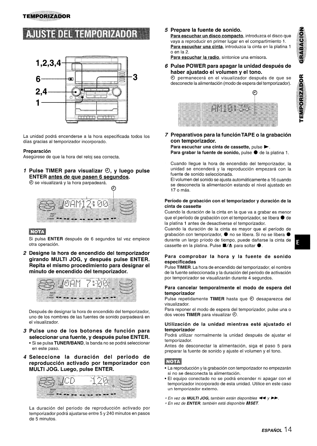 Aiwa Z-R555 manual Prepare la fuente de sonido, Vaya a reproducer en primer Iugar en el compartimiento 