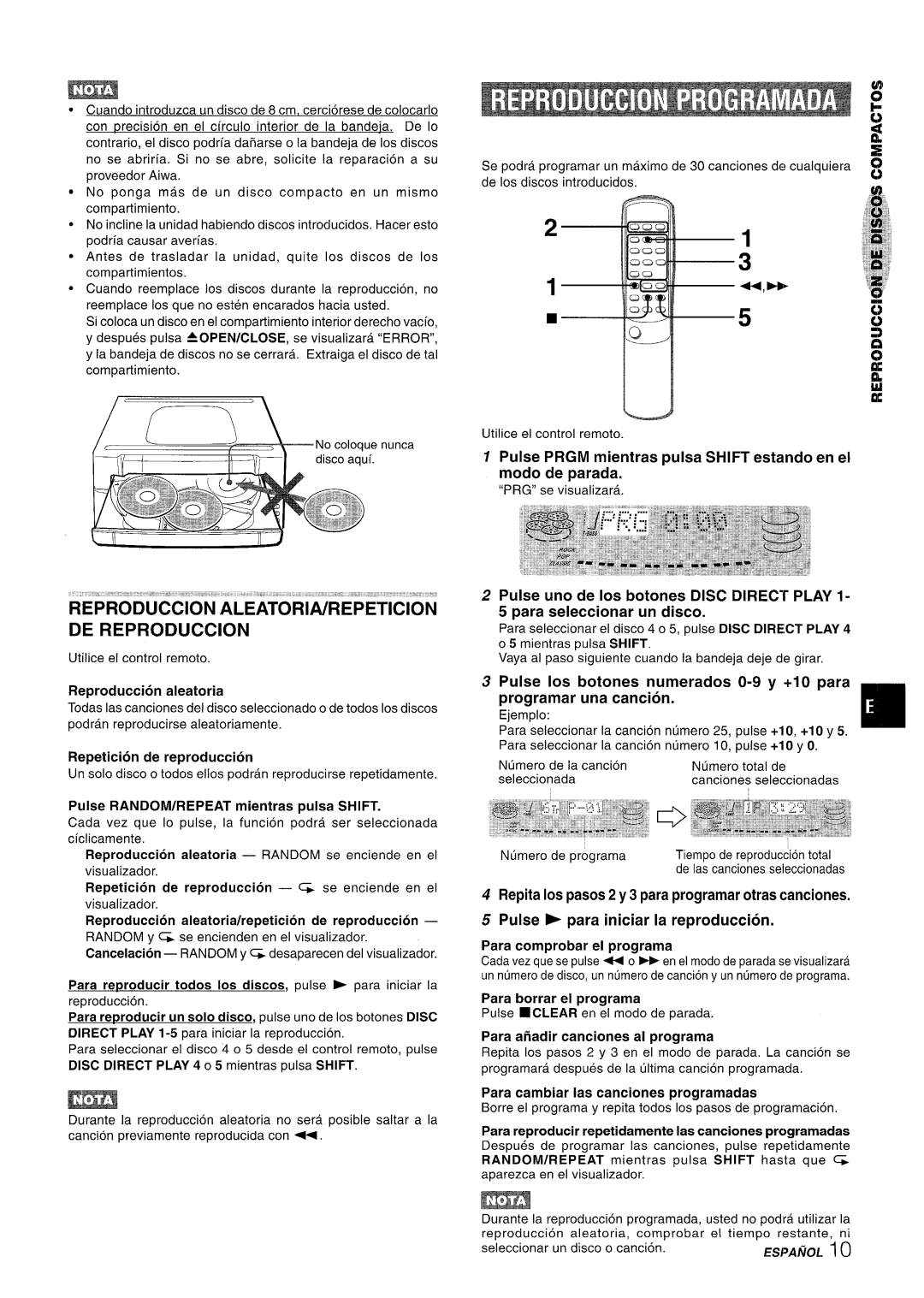 Aiwa Z-R555 manual Reproduction Aleatoria/Repeticion De Reproduction, Ii Il 