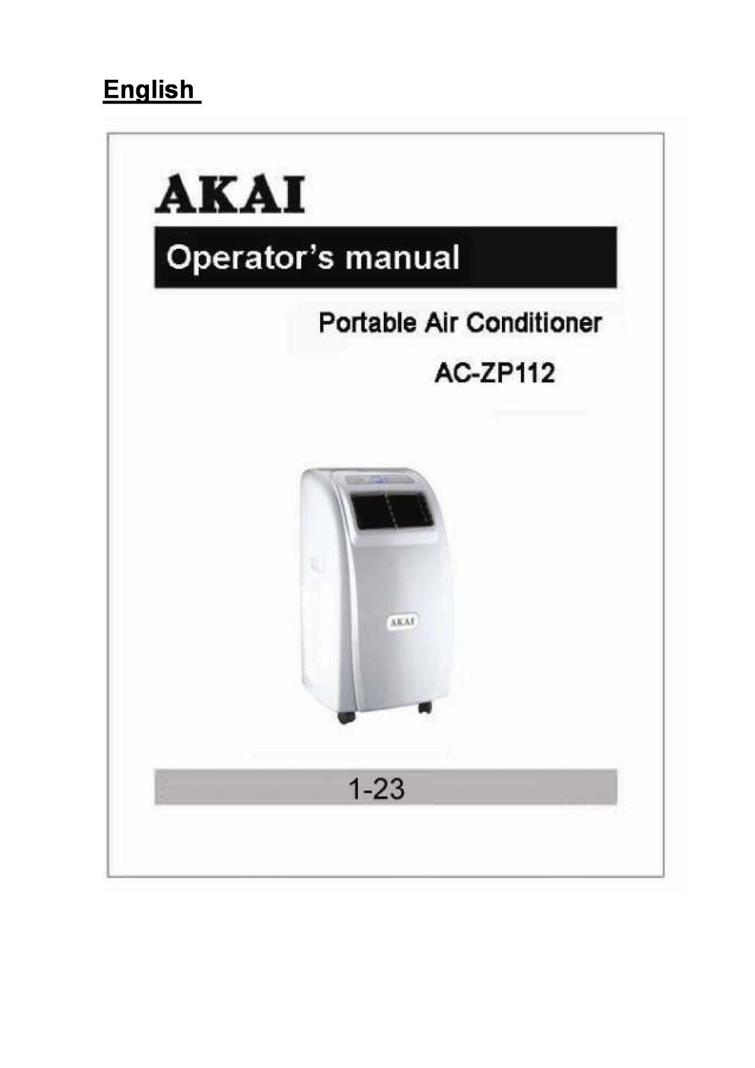 Akai AC-ZP112 manual English 