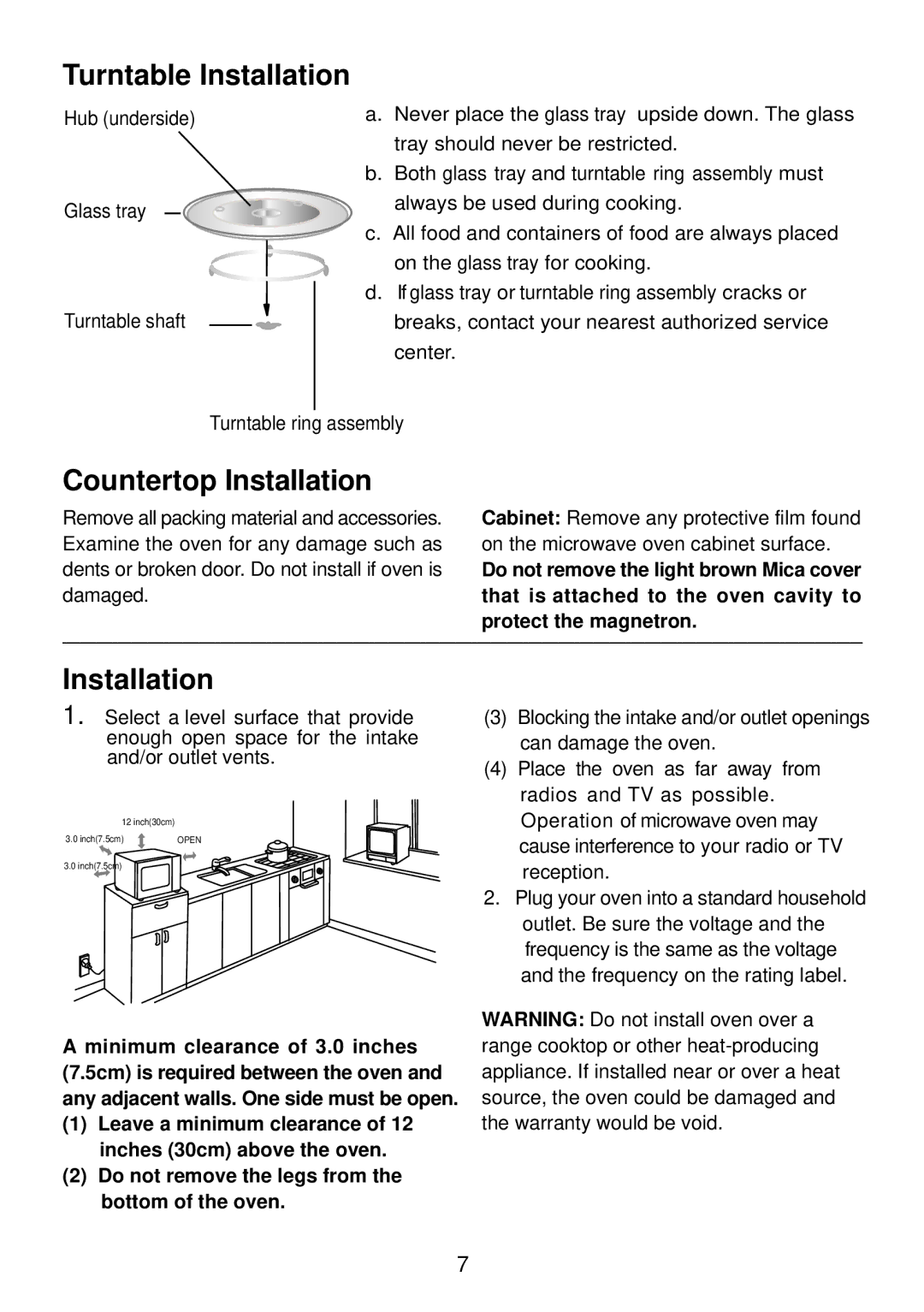 Akai AM820CRL instruction manual Turntable Installation 