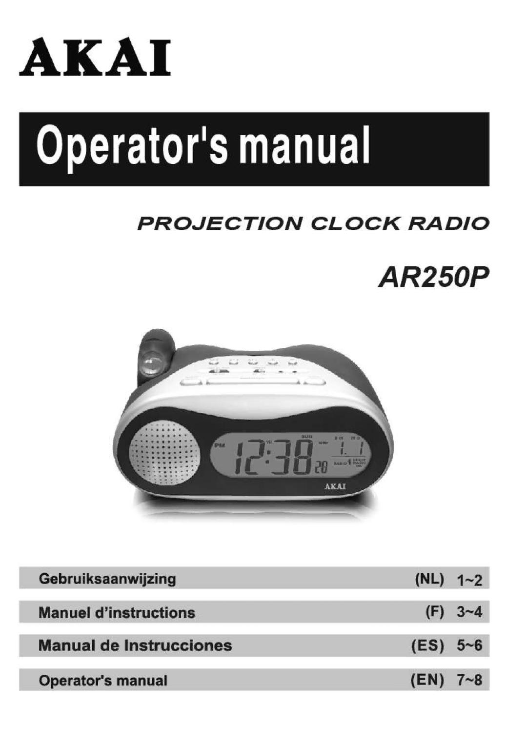 Akai AR250P manual 