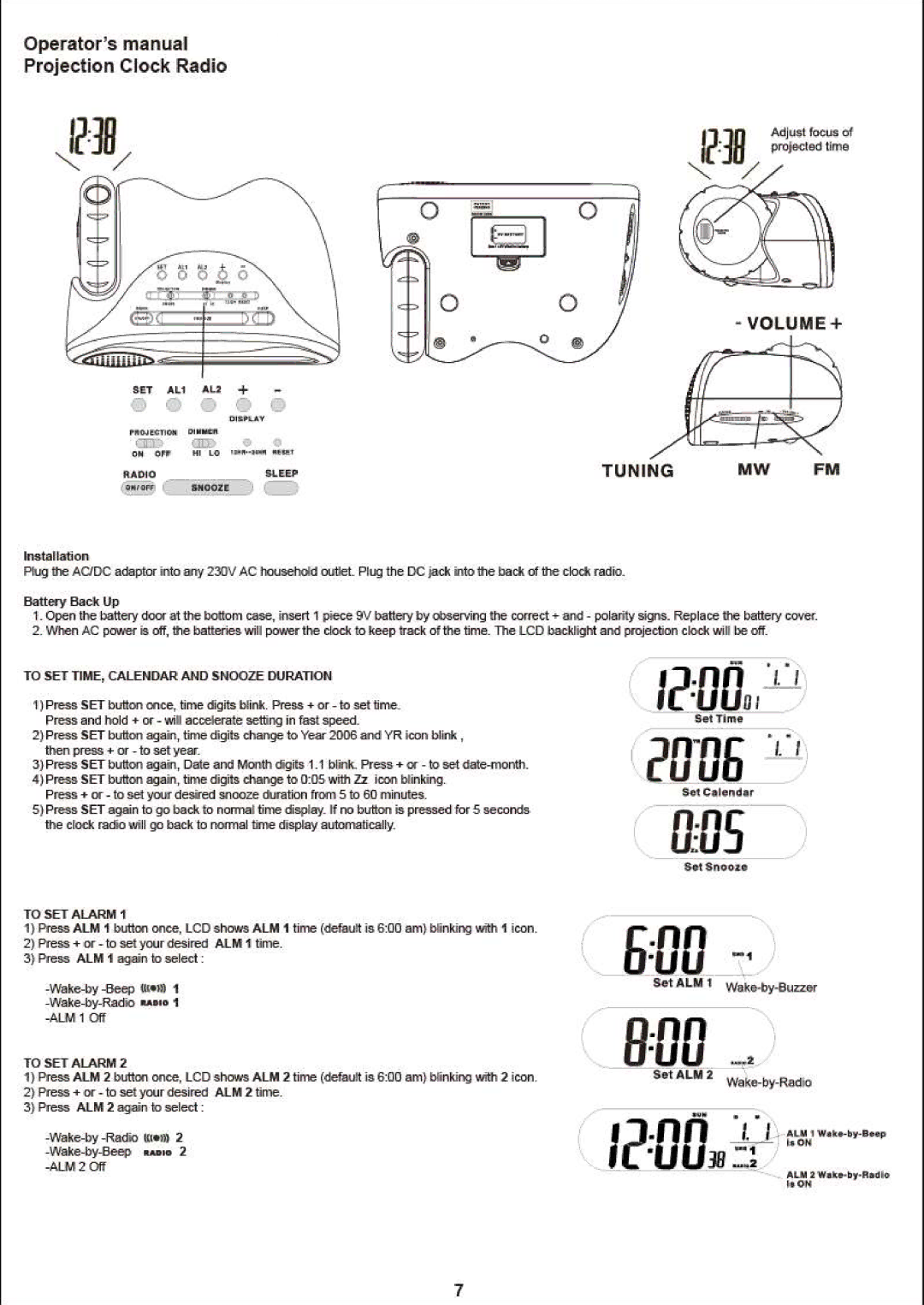 Akai AR250P manual 