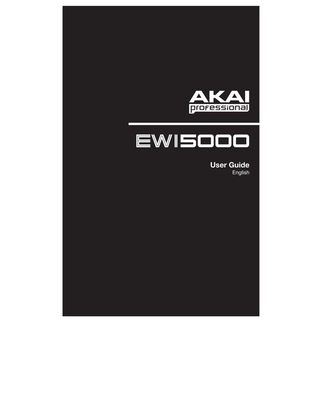 Akai EWI5000 manual User Guide 