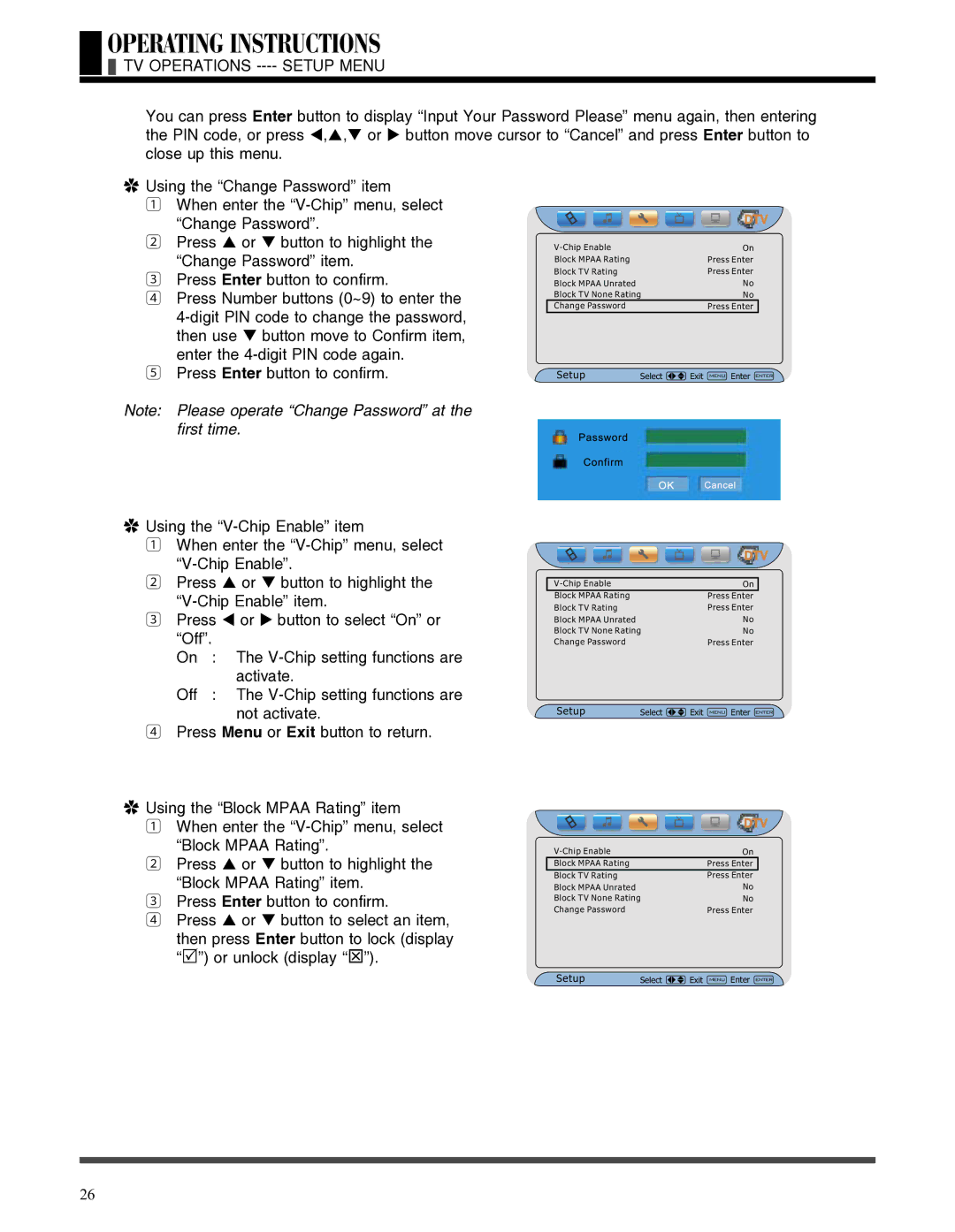 Akai LCT3785TA manual TV Operations ---- Setup Menu, SetupVideo 