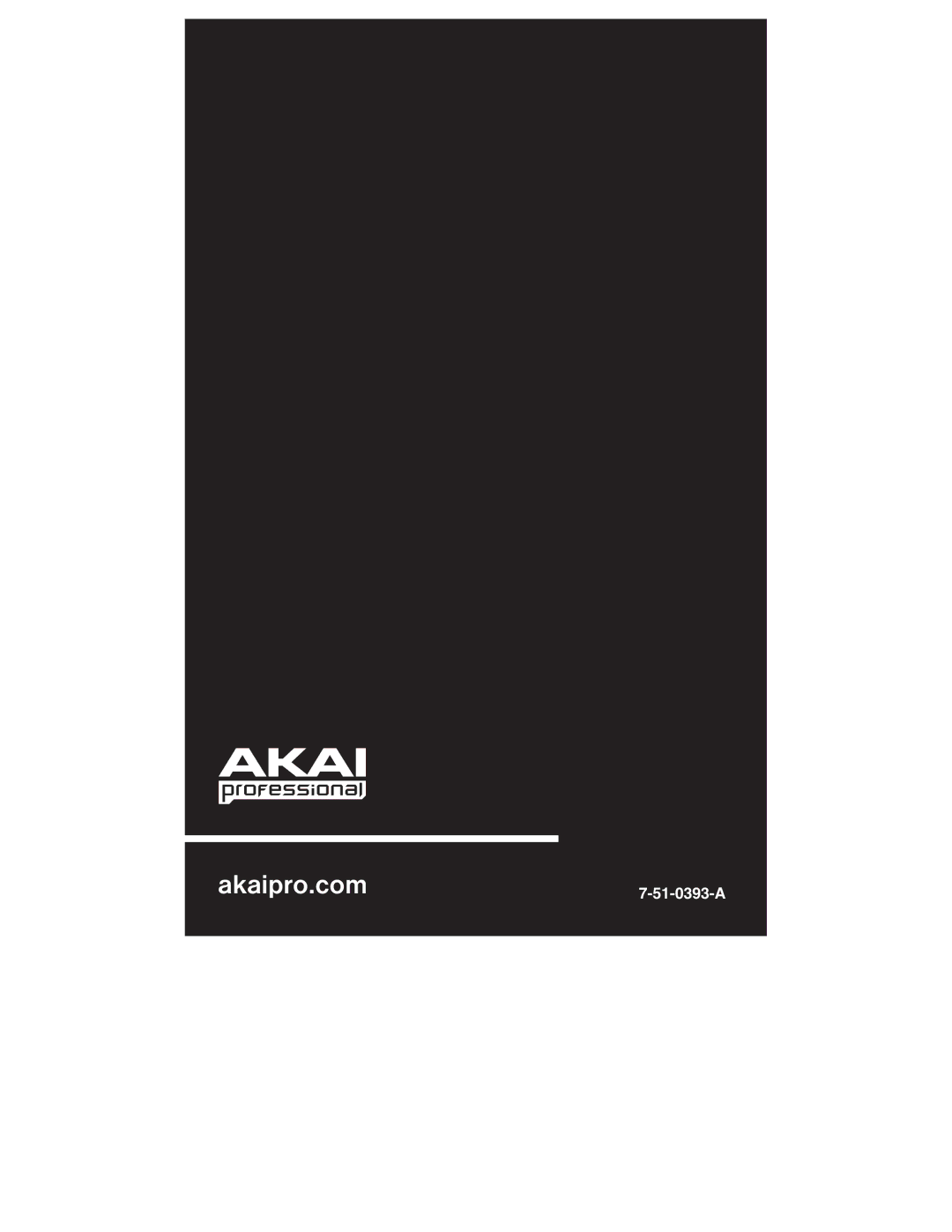 Akai MAX25 appendix Akaipro.com7-51-0393-A 