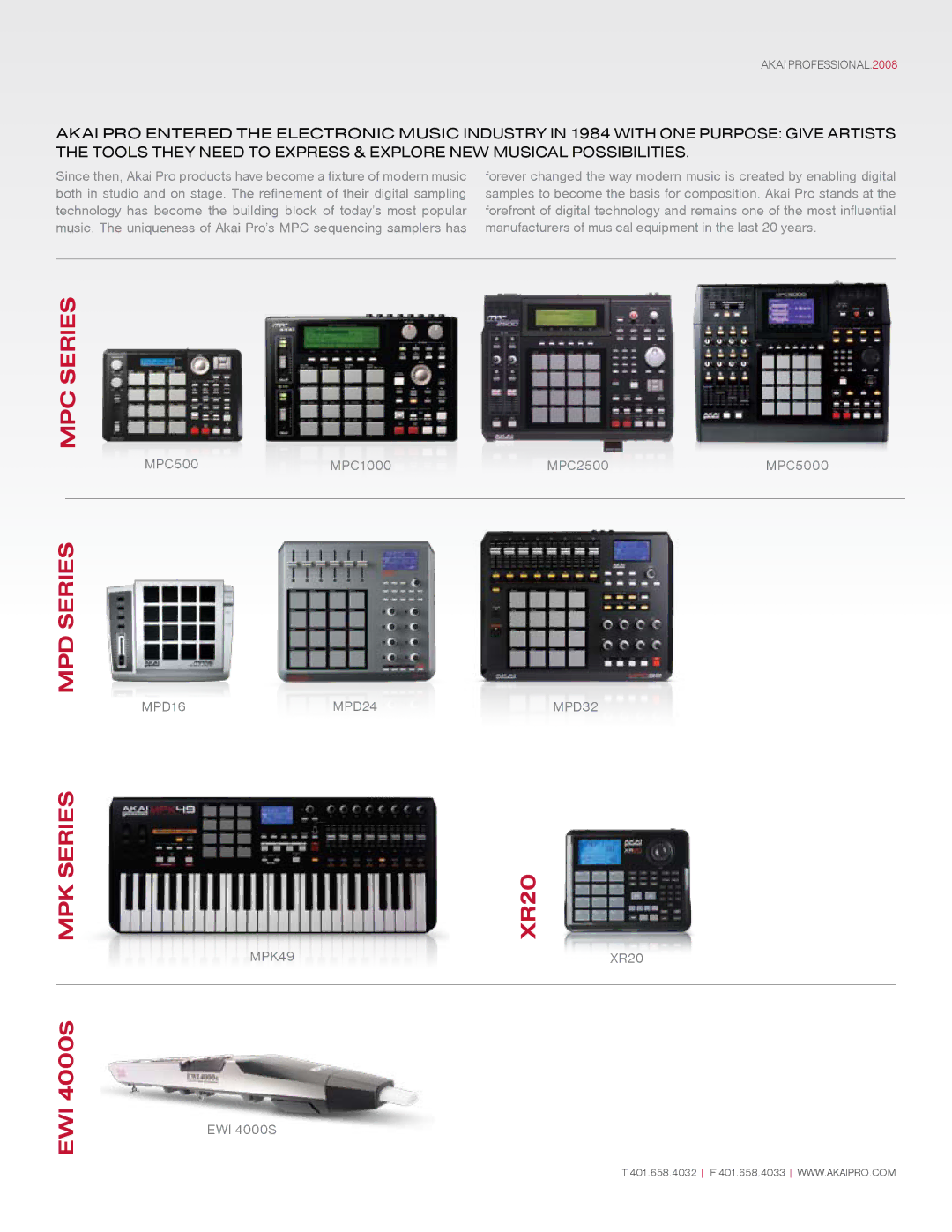 Akai MPC5000 manual MPC Series MPD Series MPK Series 