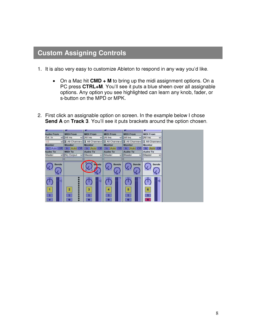 Akai MPK, MPD warranty Custom Assigning Controls 