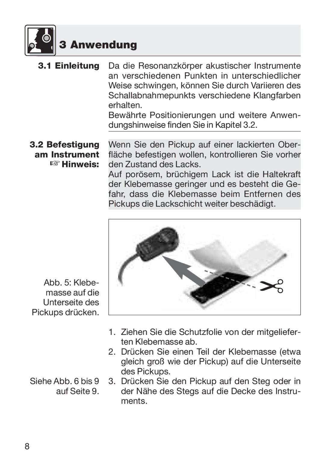 AKG Acoustics C 411 manual Anwendung 