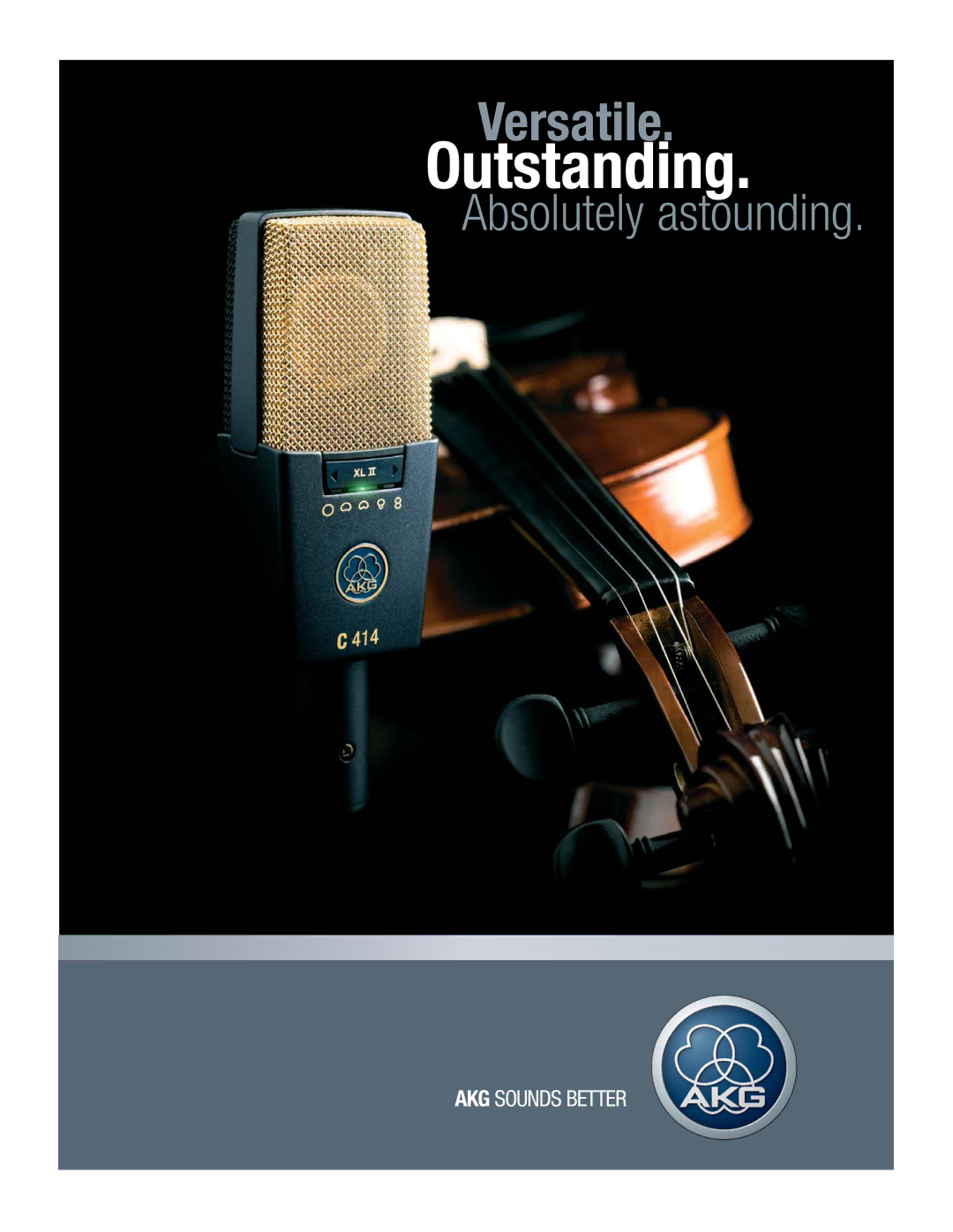 AKG Acoustics C 414 manual Outstanding 