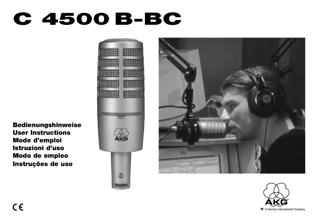 AKG Acoustics C 4500 B-BC manual 