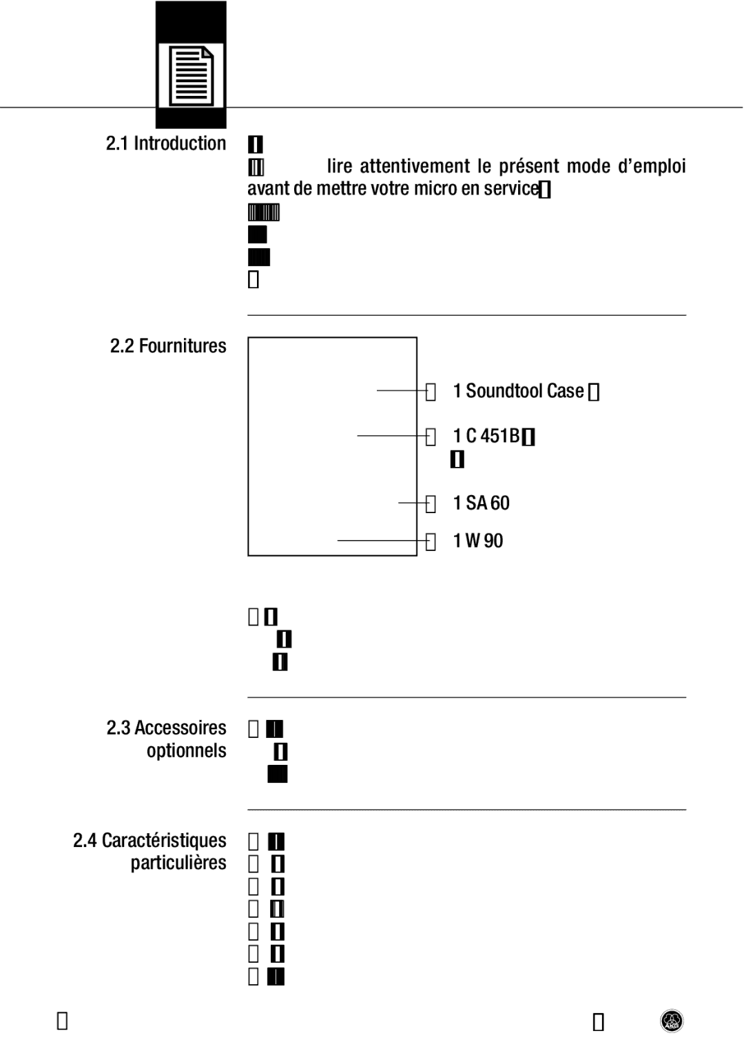 AKG Acoustics C 451 B manual Fournitures Soundtool Case petit, Immédiatement votre fournisseur AKG, Accessoires, Optionnels 