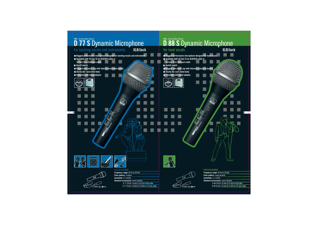 AKG Acoustics CCS specifications For lead vocals 