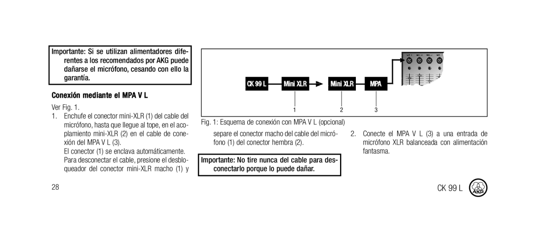 AKG Acoustics CK99L manual CK 99 L 