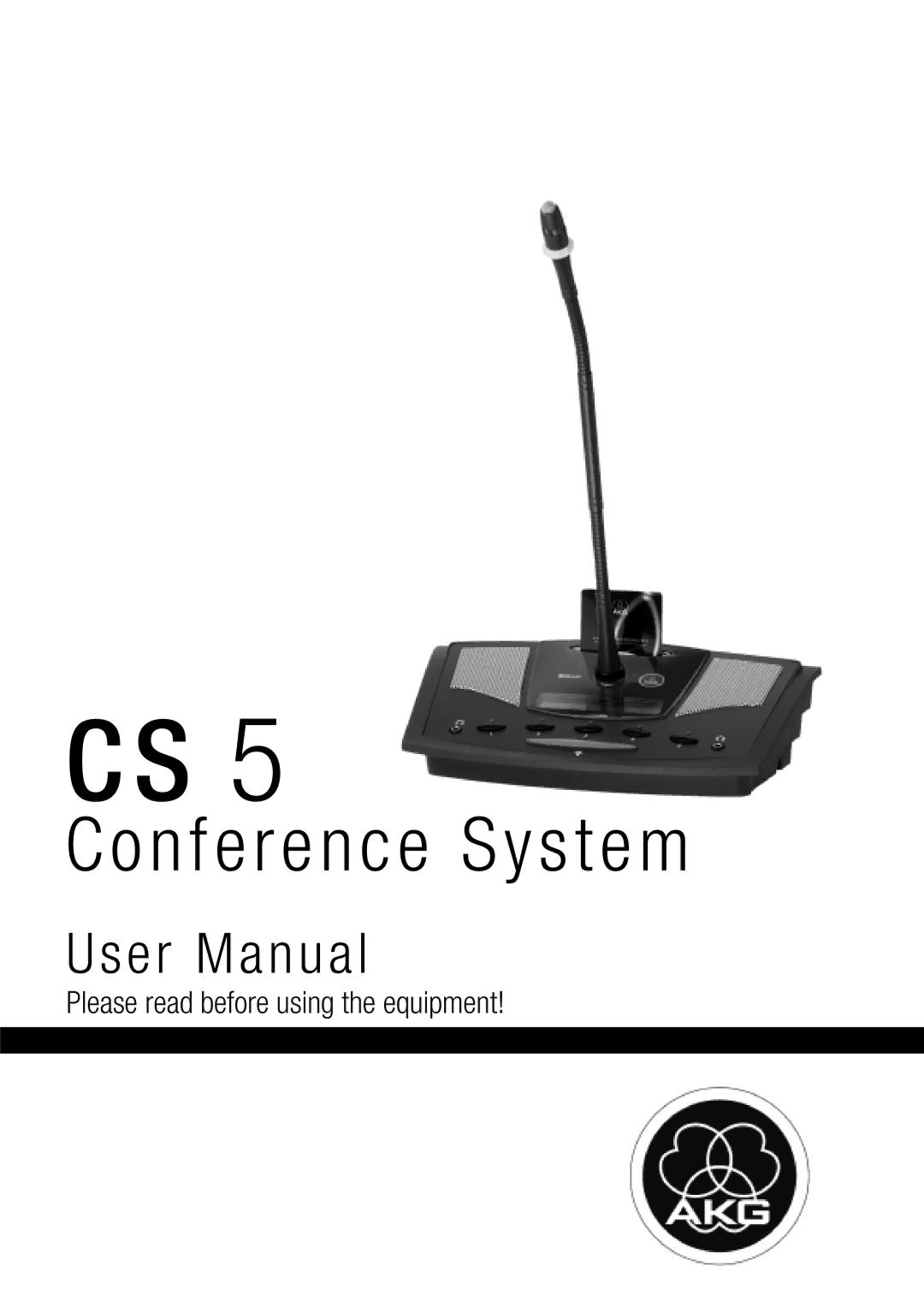 AKG Acoustics CS 5 user manual Conference System 