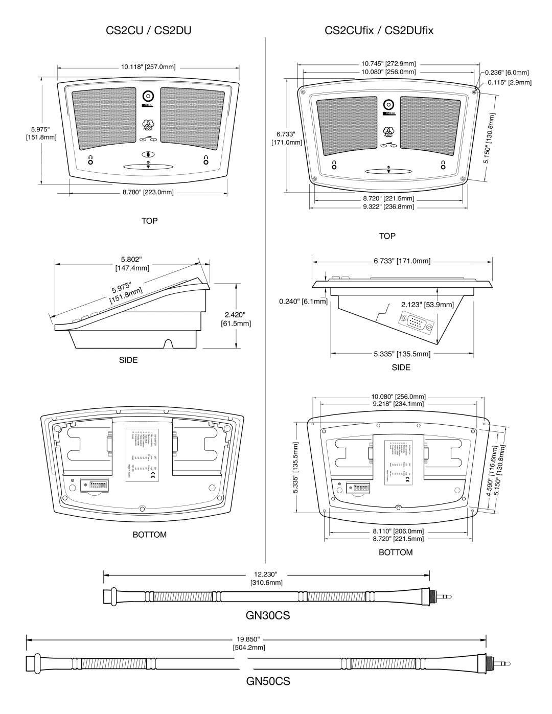 AKG Acoustics CS2 manual GN30CS 