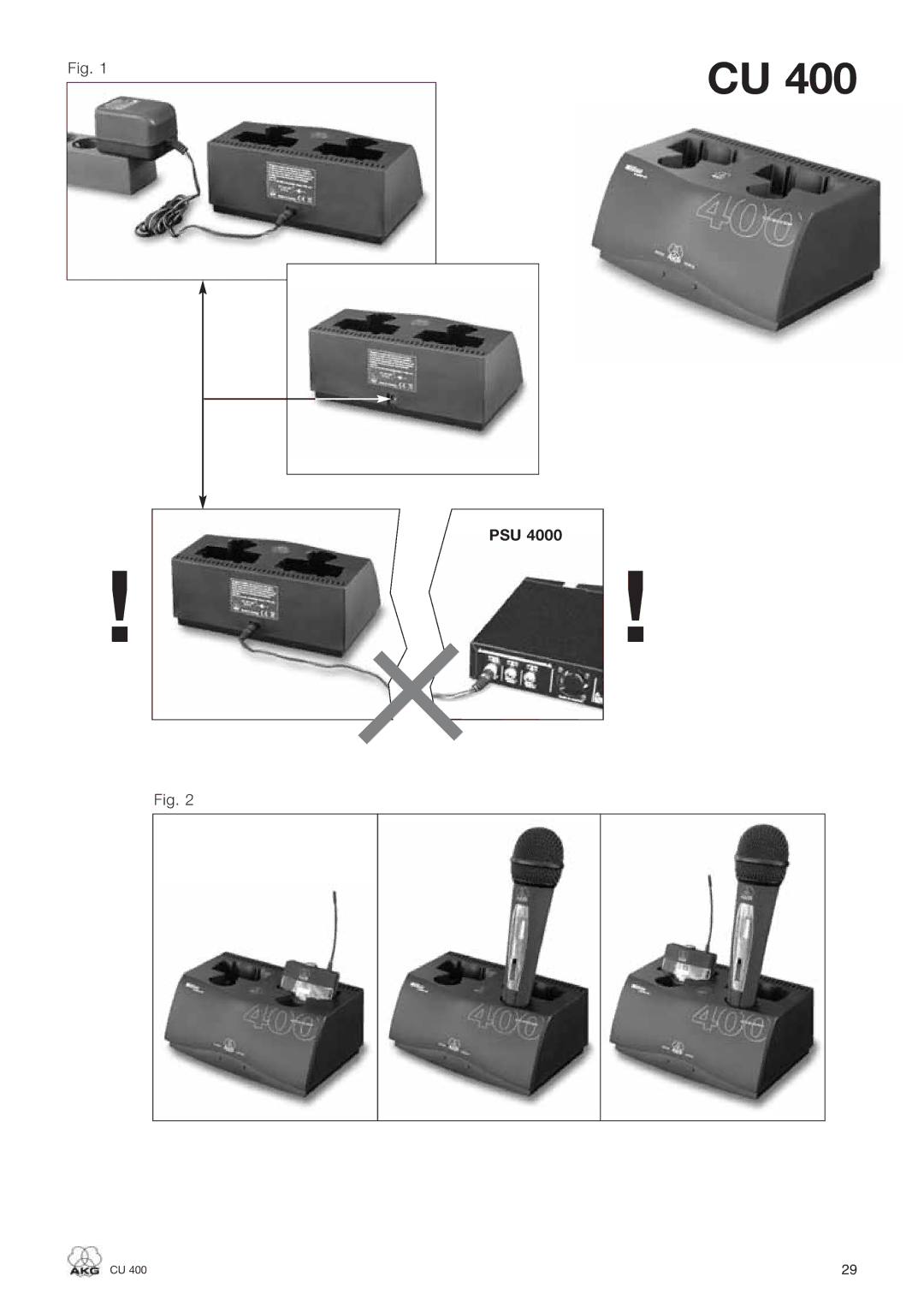 AKG Acoustics CU 400 manual Psu 