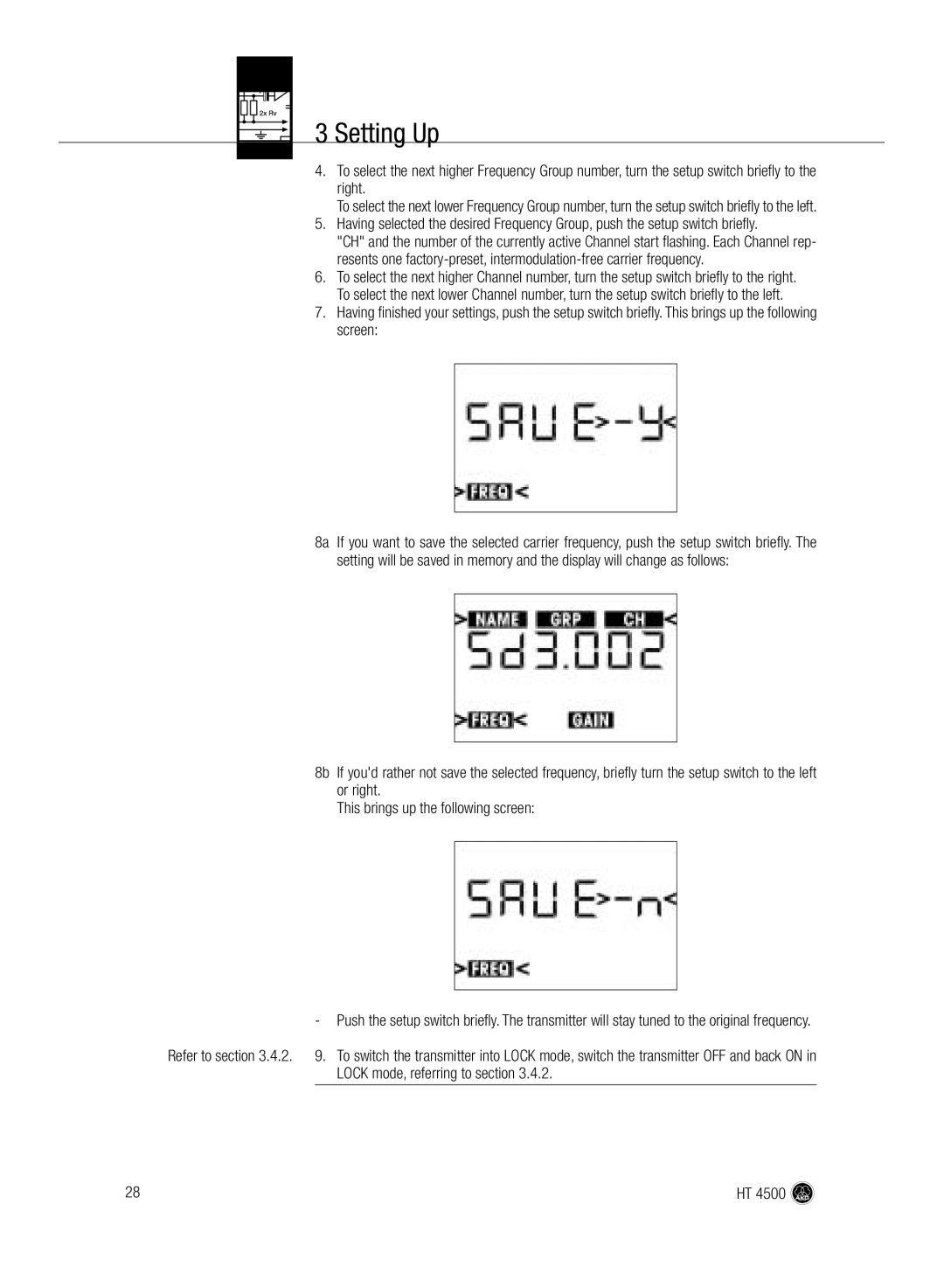 AKG Acoustics HT 4500 manual Setting Up 