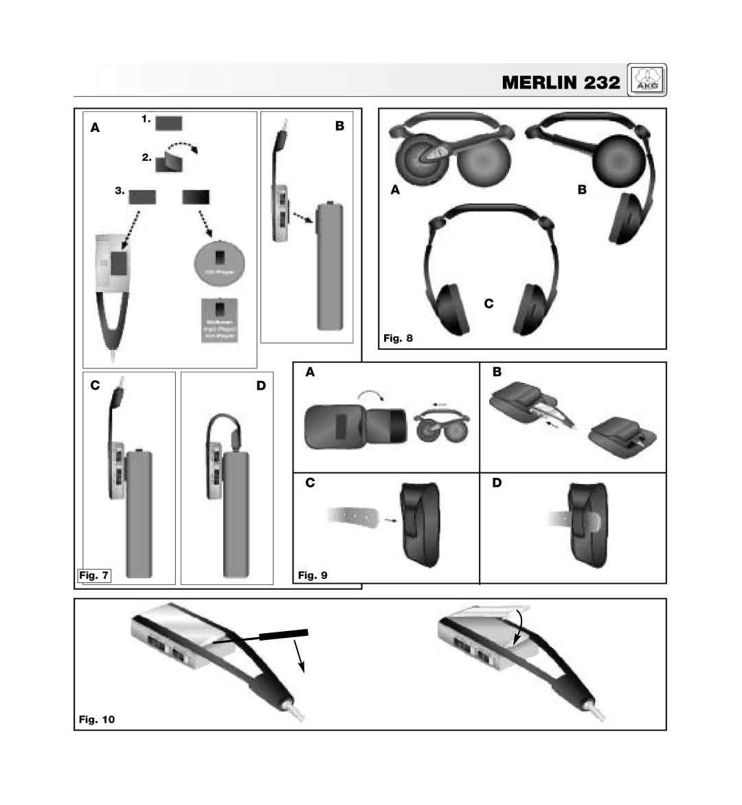 AKG Acoustics MERLIN 232 manual Merlin 