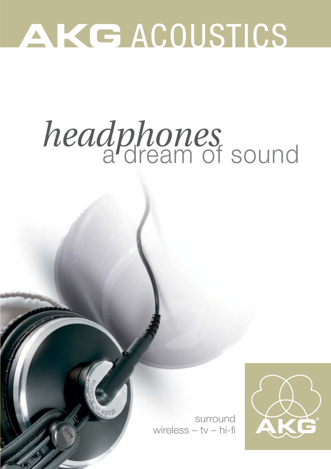 AKG Acoustics surround headphones manual a dream of sound, surround wireless - tv - hi-fi 