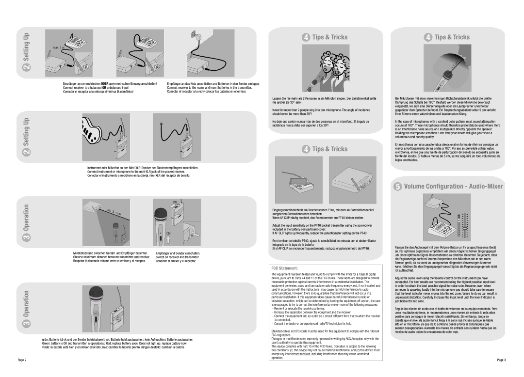 AKG Acoustics WMS 40 Mini manual 