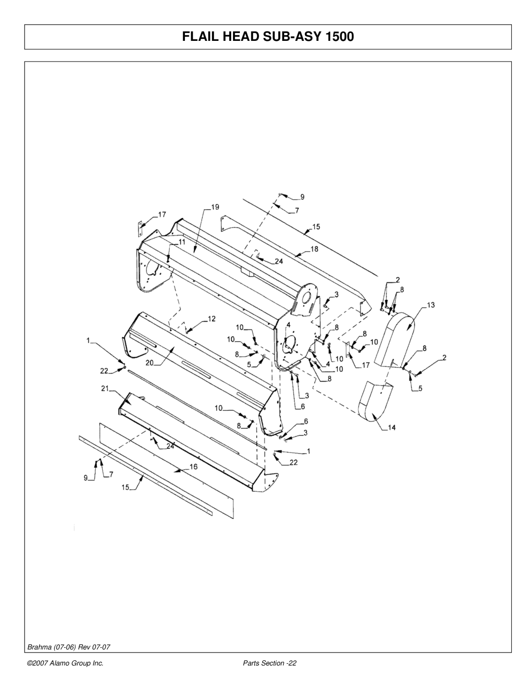 Alamo 02968822P manual Flail Head SUB-ASY 