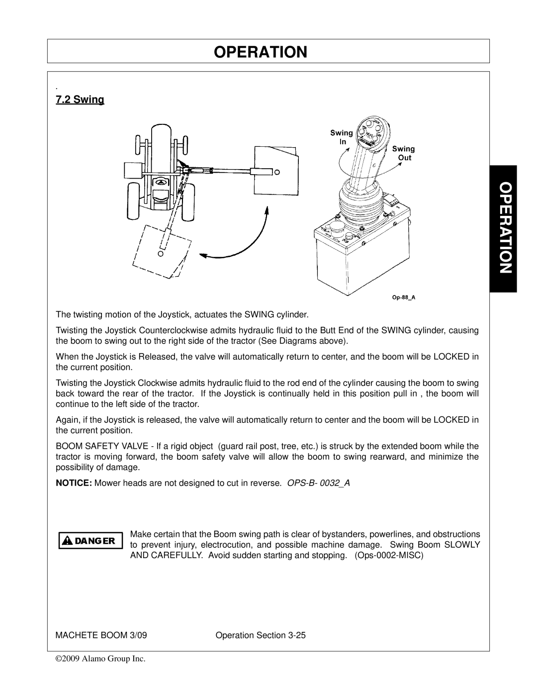 Alamo 02968915C manual Swing 