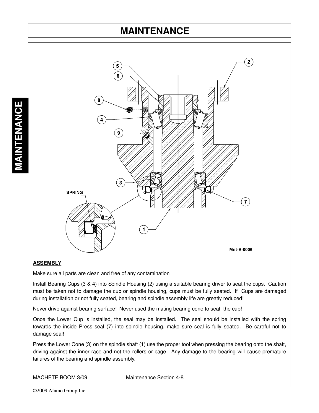 Alamo 02968915C manual Assembly 