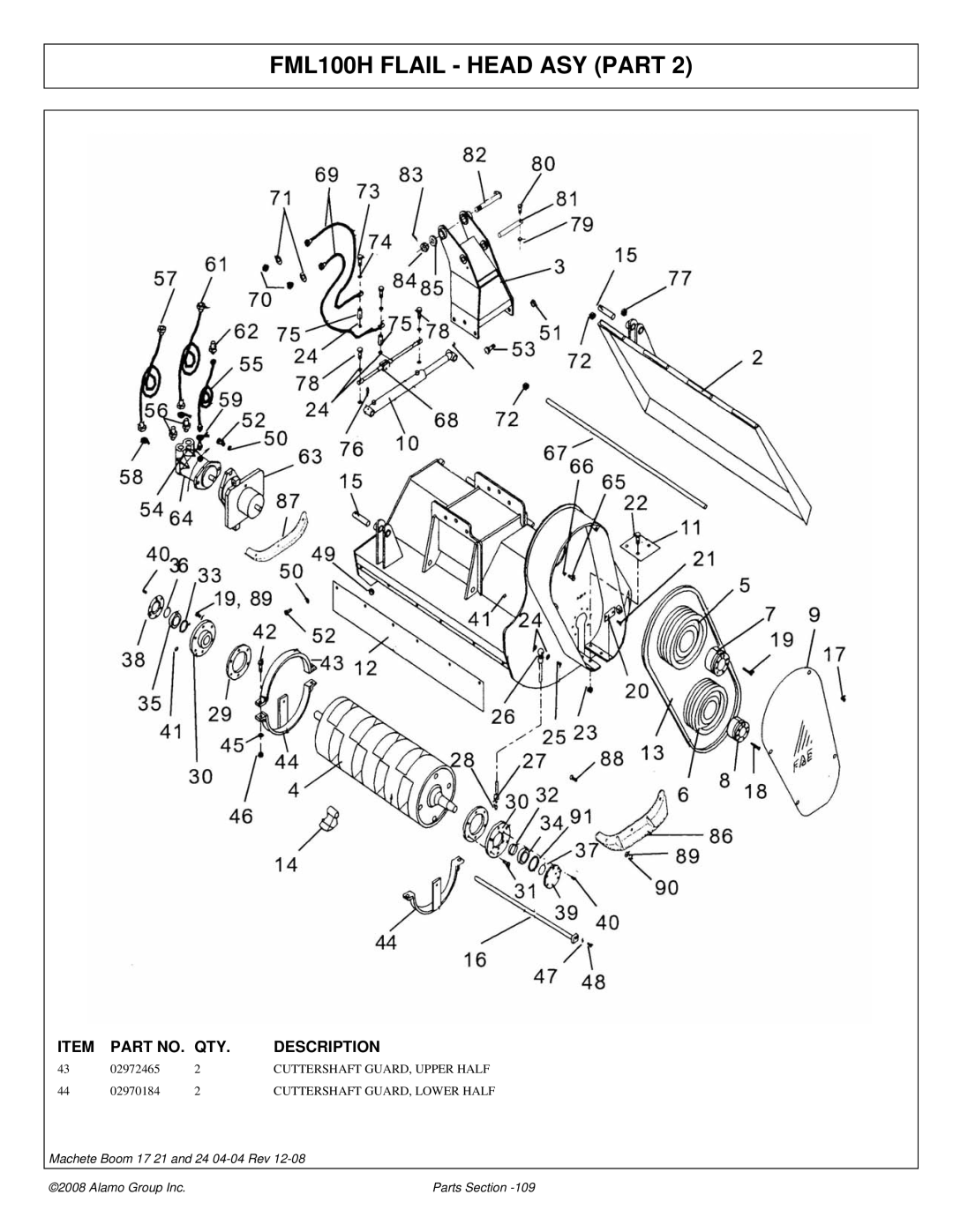 Alamo 02968915P manual 02972465 