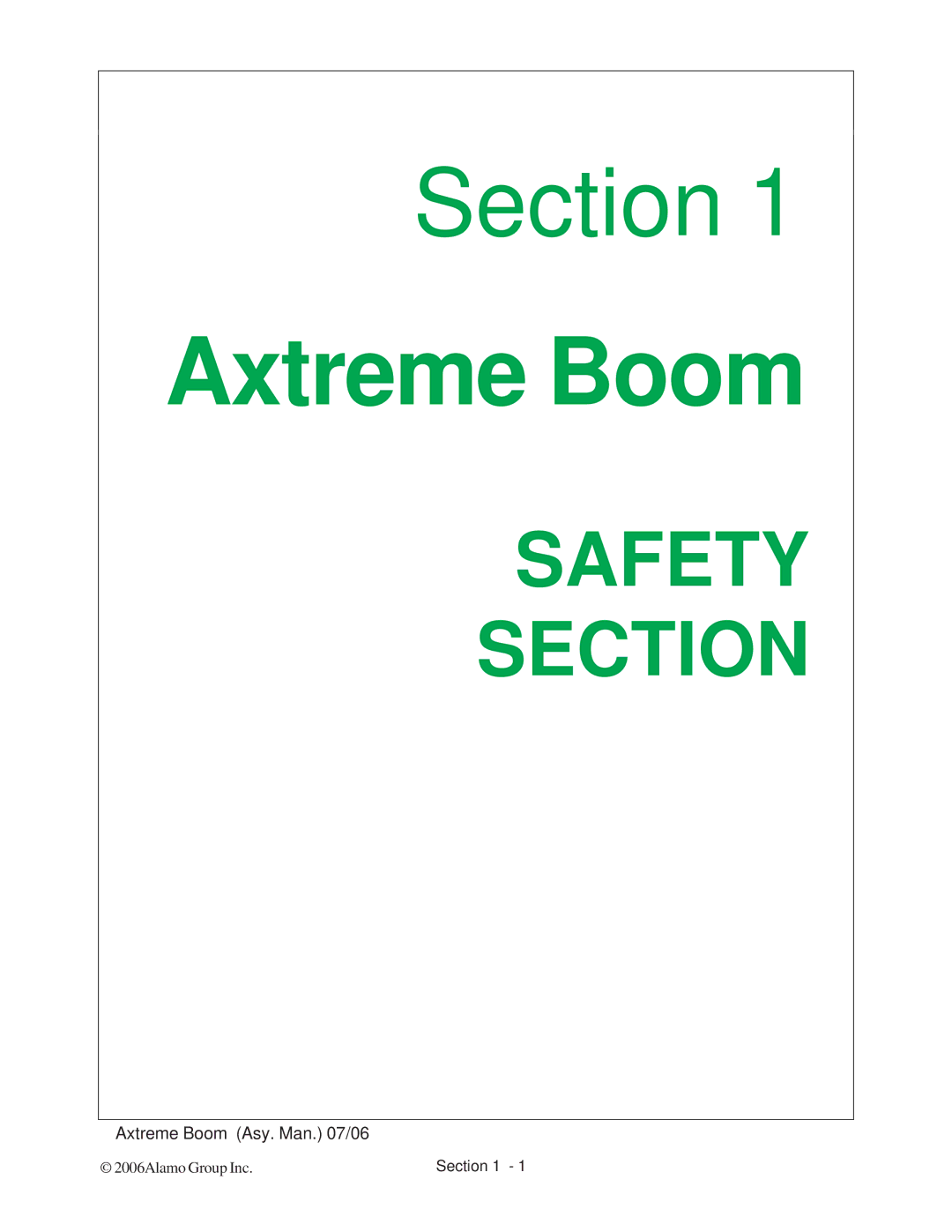 Alamo 02984405 instruction manual Axtreme Boom 