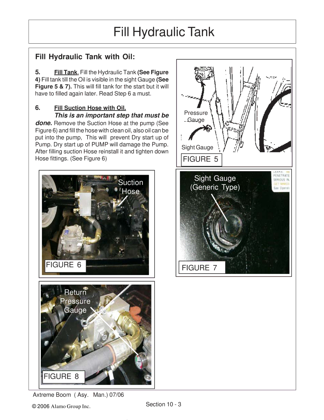 Alamo 02984405 instruction manual Suction Hose 